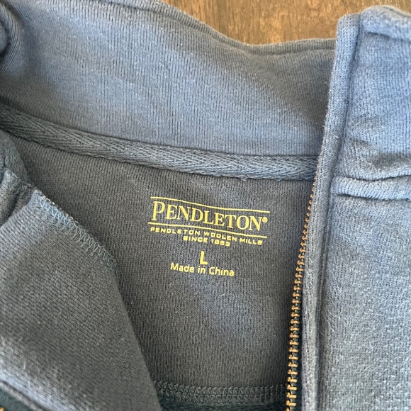 Pendleton blue pullover quarter zip - Picture 2 of 5